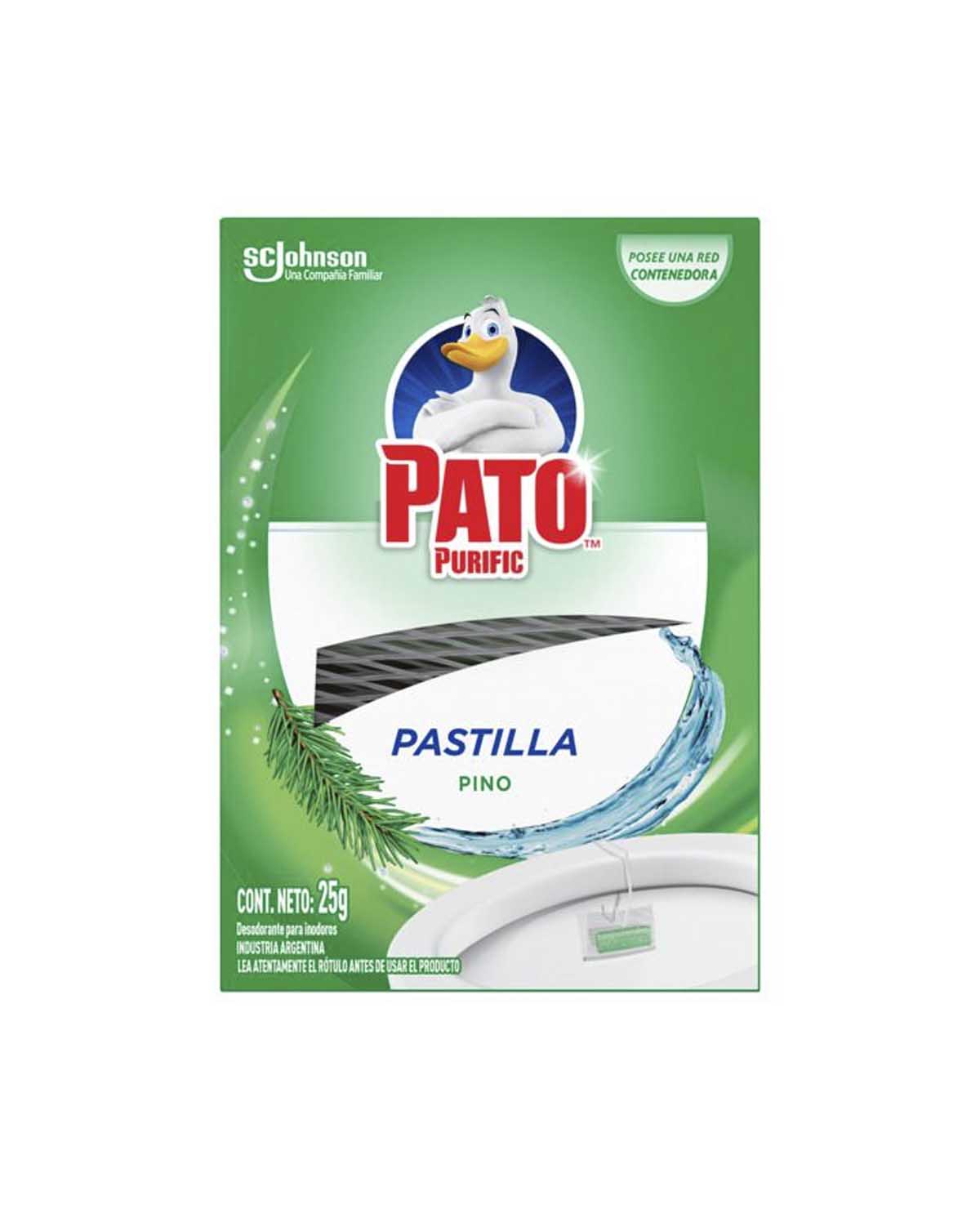 Pastilla para Inodoro Pato Purific Pino 25 Gr